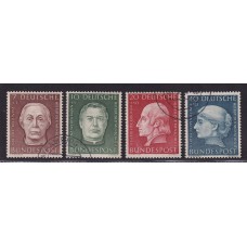 ALEMANIA OCCIDENTAL 1954 SERIE COMPLETA FINAMENTE USADA 65 EUROS